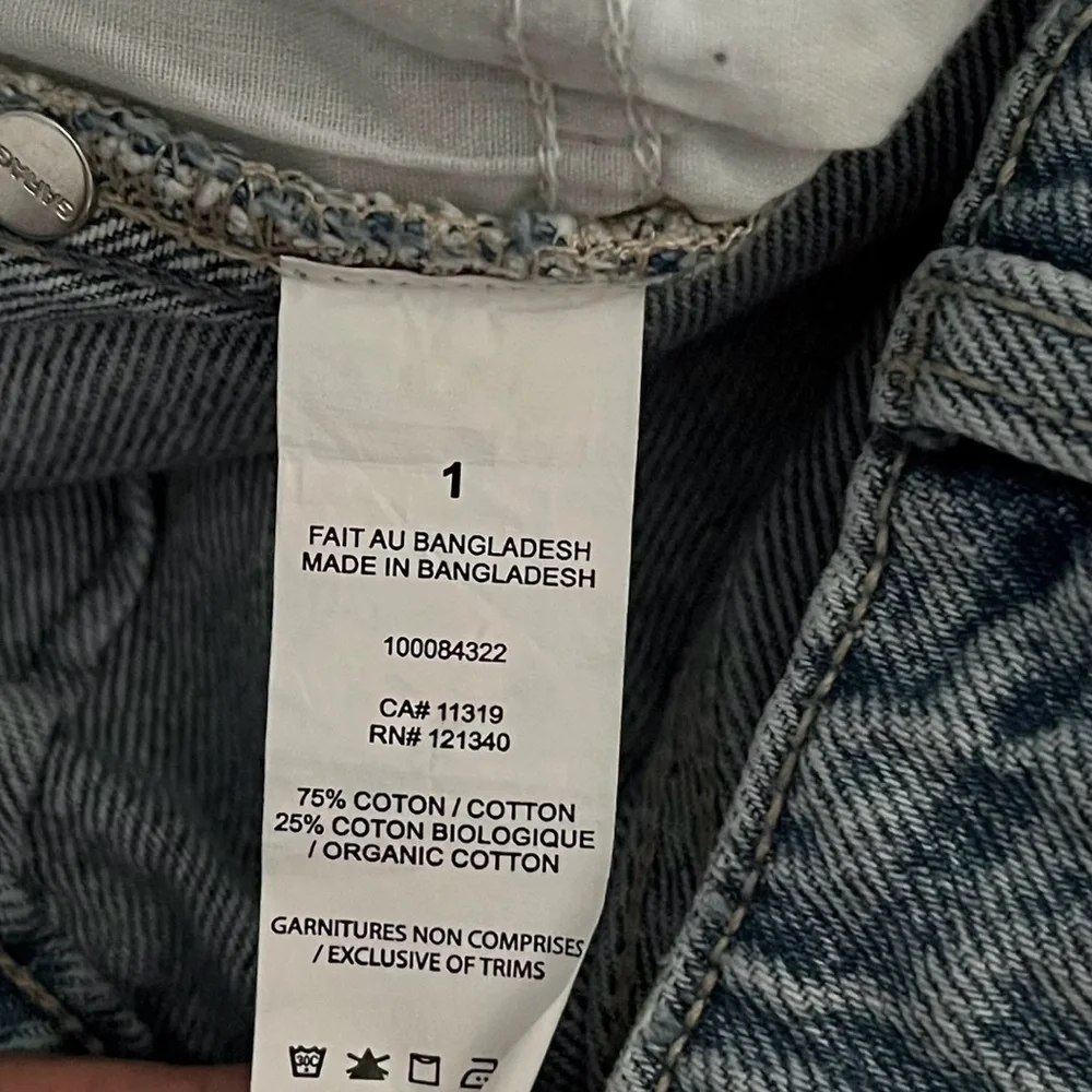 Garage Cargo Wide Leg Straight Baggy High Rise Jeans Size 25 - Picture 6 of 8